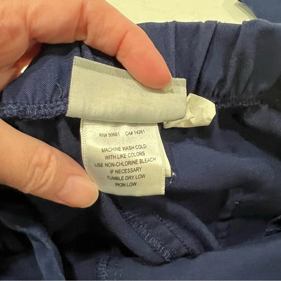 Grey's Anatomy Women’s Blue Drawstring 5 pocket Scrub Pants Size XS - Picture 8 of 12